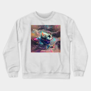 Astronaut Cat Crewneck Sweatshirt